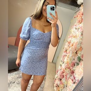AF Blue Floral Mini Dress